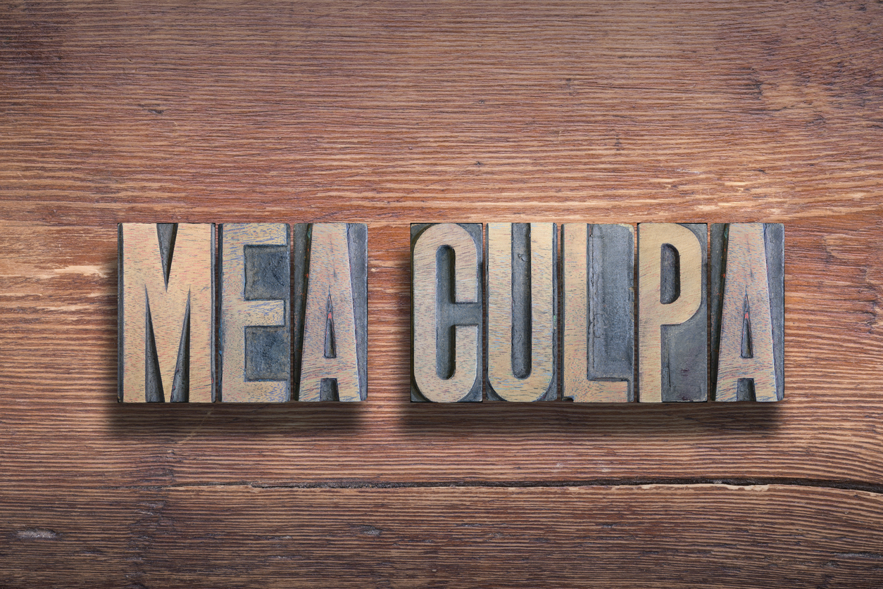 Read more about the article Where Are All The Public Mea Culpas?